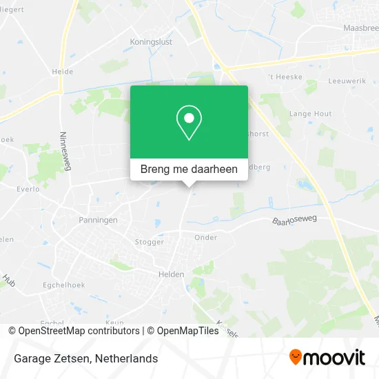 Garage Zetsen kaart