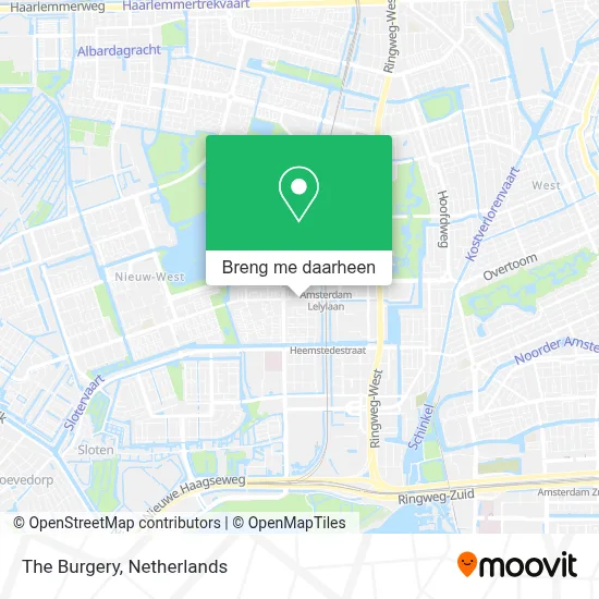 The Burgery kaart
