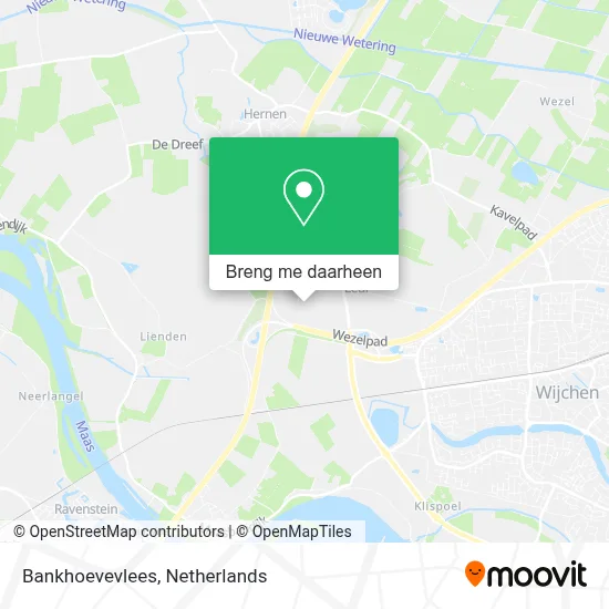 Bankhoevevlees kaart
