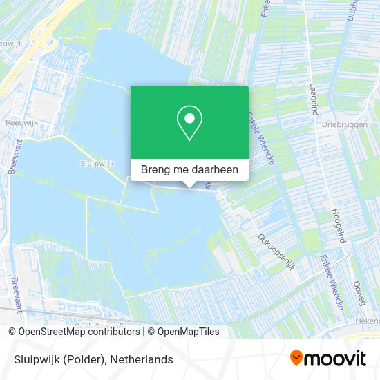 Sluipwijk (Polder) kaart