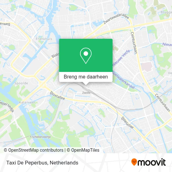 Taxi De Peperbus kaart