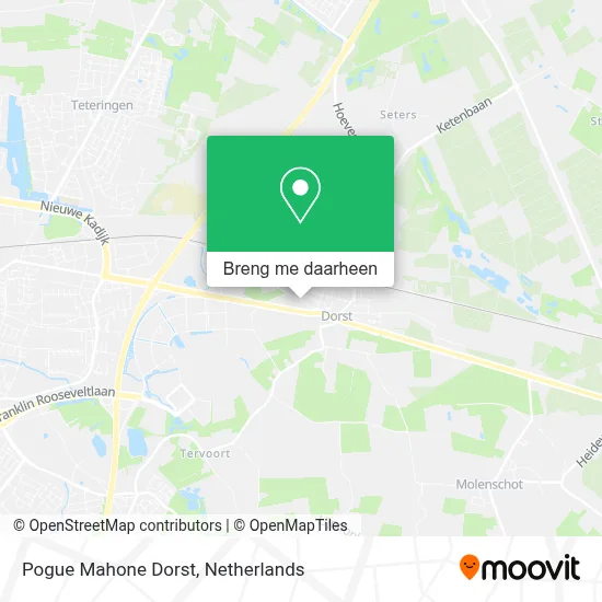 Pogue Mahone Dorst kaart