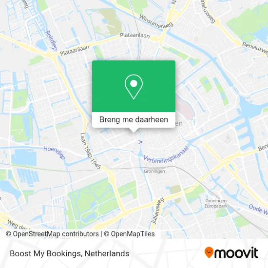 Boost My Bookings kaart