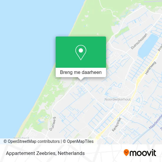 Appartement Zeebries kaart