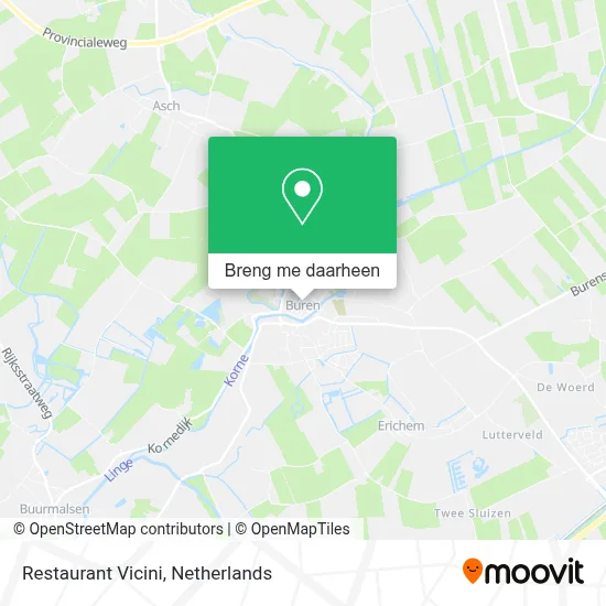 Restaurant Vicini kaart