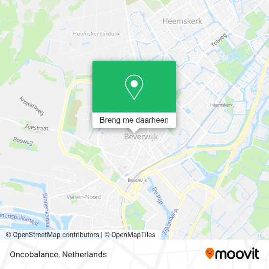 Oncobalance kaart