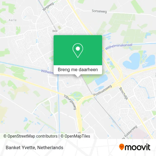 Banket Yvette kaart
