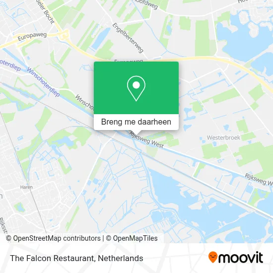 The Falcon Restaurant kaart