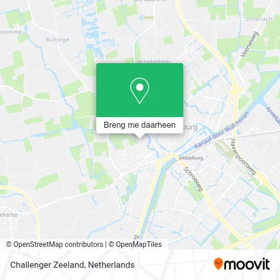 Challenger Zeeland kaart