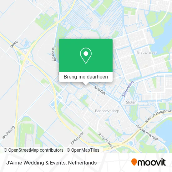 J'Aime Wedding & Events kaart