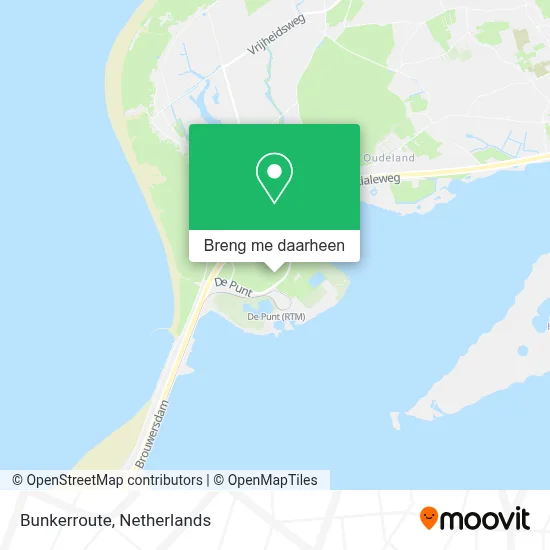 Bunkerroute kaart