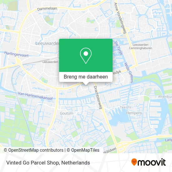Vinted Go Parcel Shop kaart