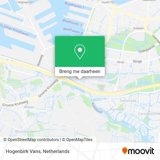 Hogenbirk Vans kaart
