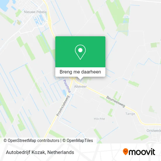 Autobedrijf Kozak kaart