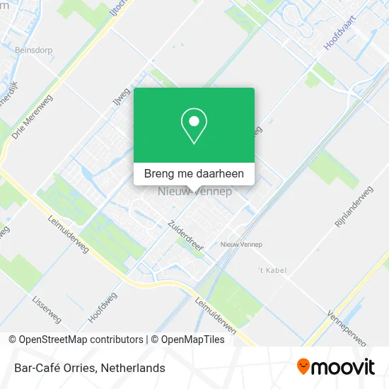 Bar-Café Orries kaart