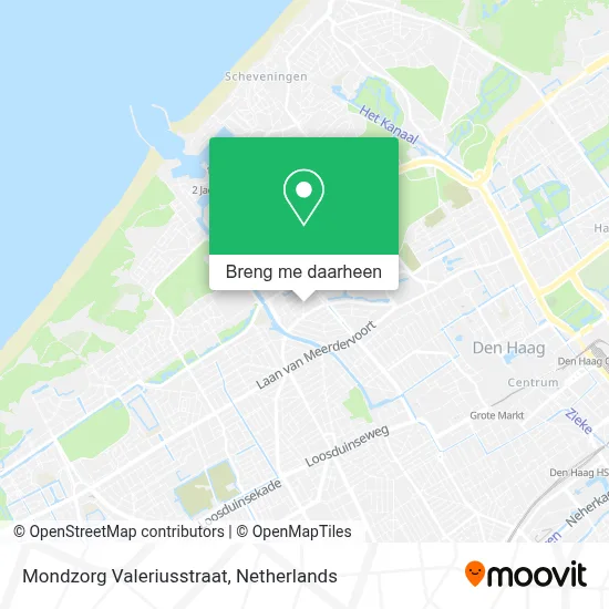 Mondzorg Valeriusstraat kaart