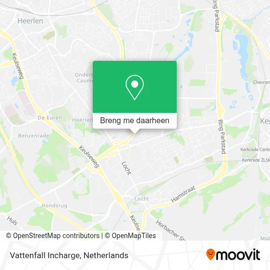 Vattenfall Incharge kaart
