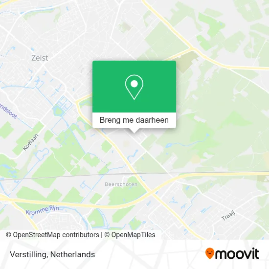 Verstilling kaart