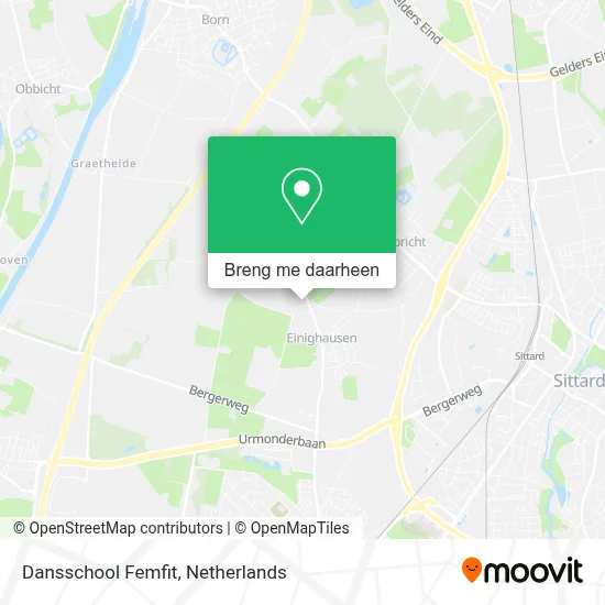 Dansschool Femfit kaart