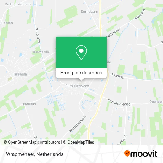 Wrapmeneer kaart