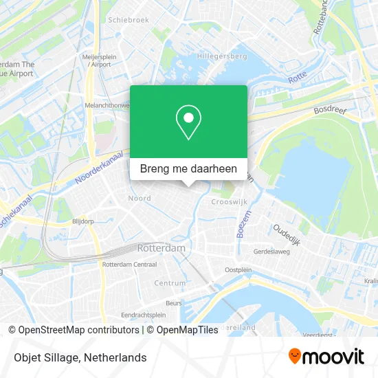 Objet Sillage kaart