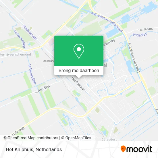 Het Kniphuis kaart