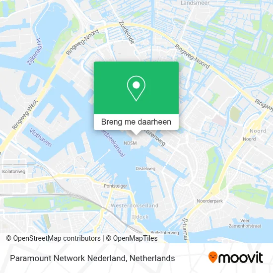 Paramount Network Nederland kaart
