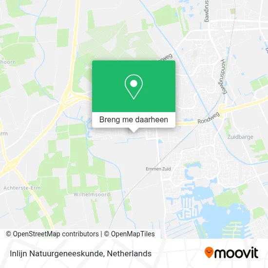 Inlijn Natuurgeneeskunde kaart