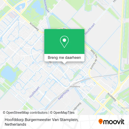 Hoofddorp Burgermeester Van Stamplein kaart