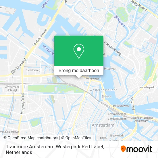 Trainmore Amsterdam Westerpark Red Label kaart