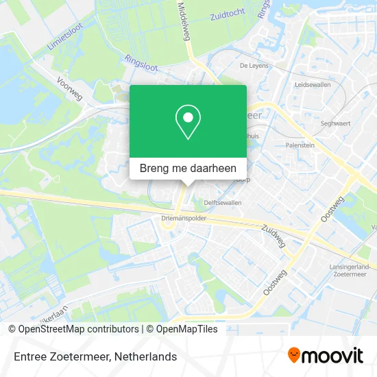 Entree Zoetermeer kaart