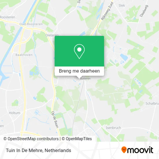 Tuin In De Mehre kaart
