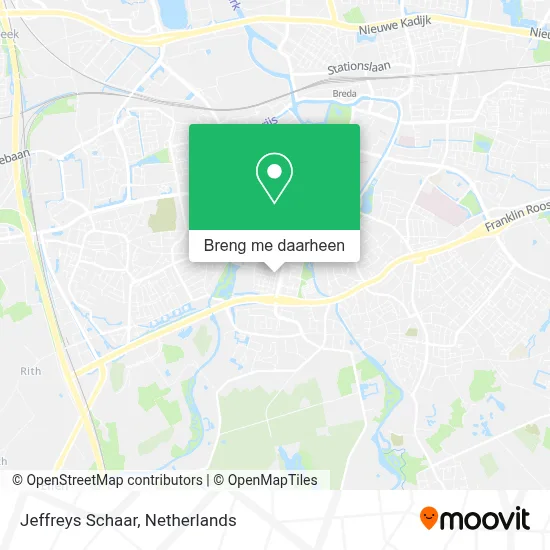 Jeffreys Schaar kaart