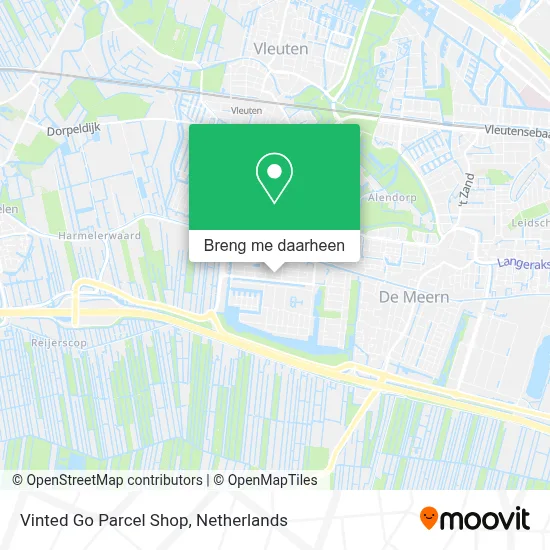 Vinted Go Parcel Shop kaart