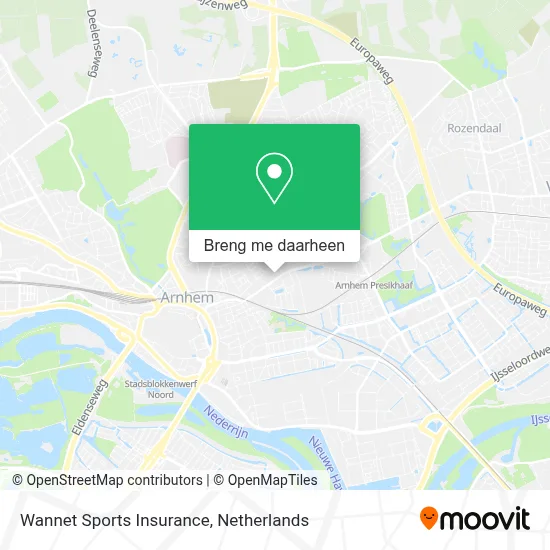 Wannet Sports Insurance kaart