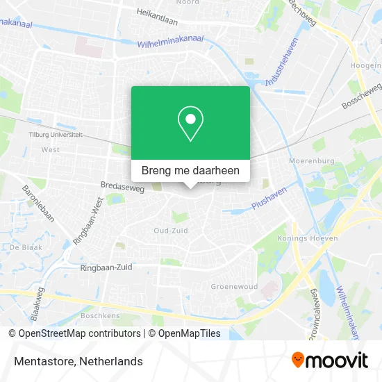 Mentastore kaart