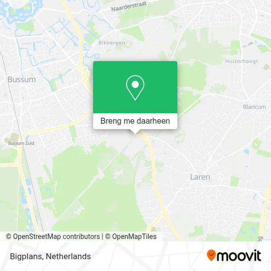 Bigplans kaart