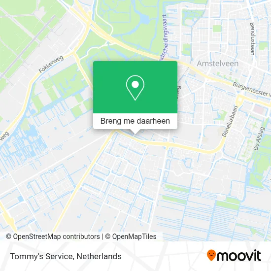 Tommy's Service kaart