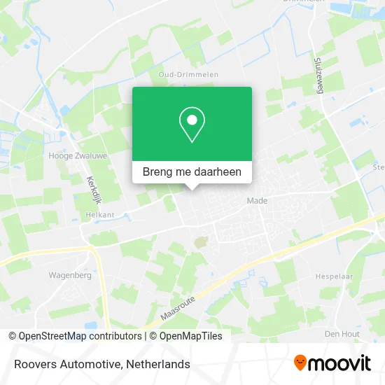 Roovers Automotive kaart