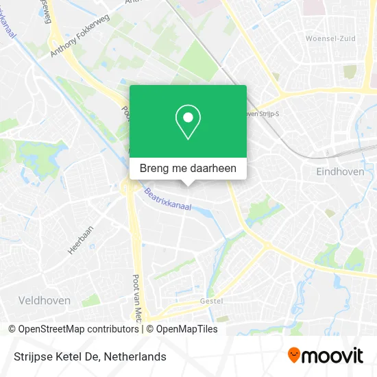 Strijpse Ketel De kaart