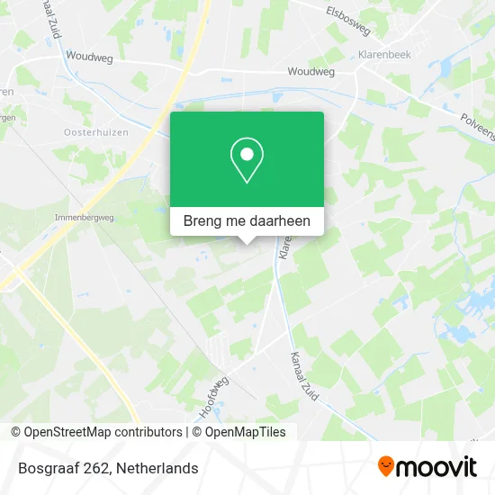 Bosgraaf 262 kaart