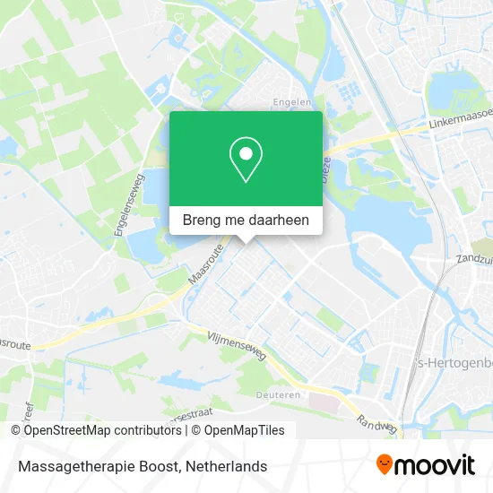 Massagetherapie Boost kaart