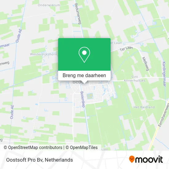 Oostsoft Pro Bv kaart