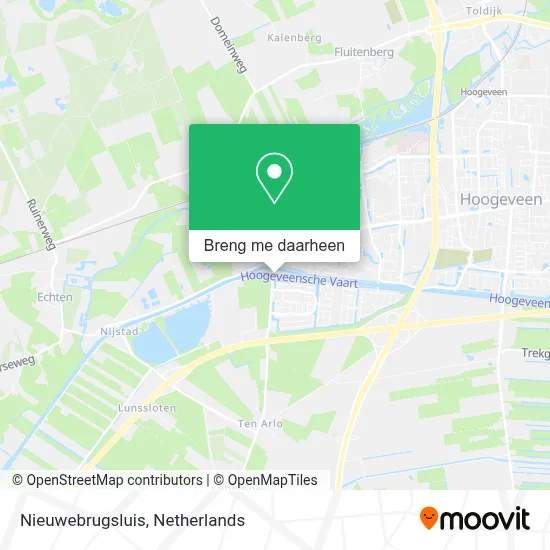Nieuwebrugsluis kaart