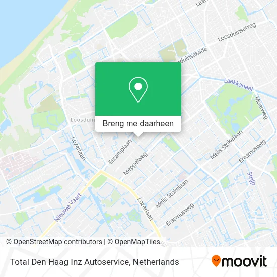 Total Den Haag Inz Autoservice kaart