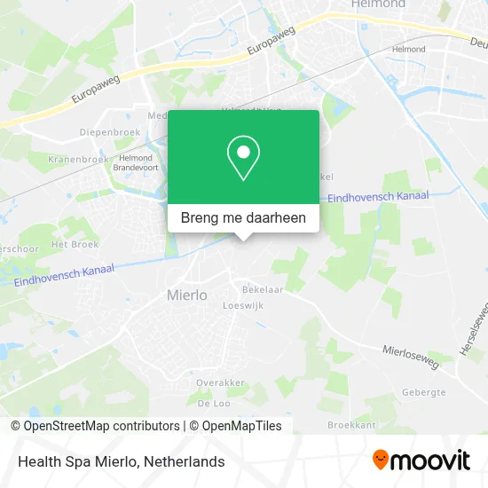 Health Spa Mierlo kaart