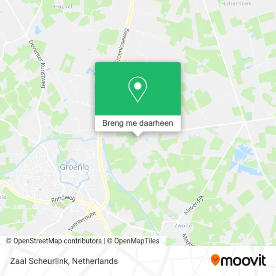 Zaal Scheurlink kaart