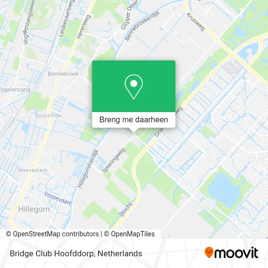 Bridge Club Hoofddorp kaart