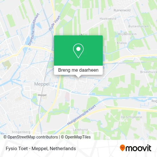 Fysio Toet - Meppel kaart