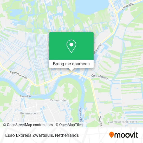 Esso Express Zwartsluis kaart